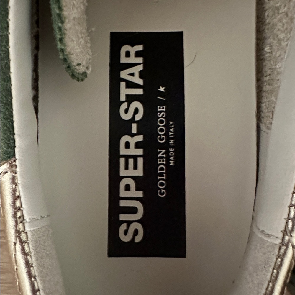Golden Goose Green and Gold Sneakers - Picture 4 of 4